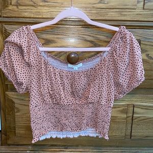 Off the shoulder pacsun crop shirt